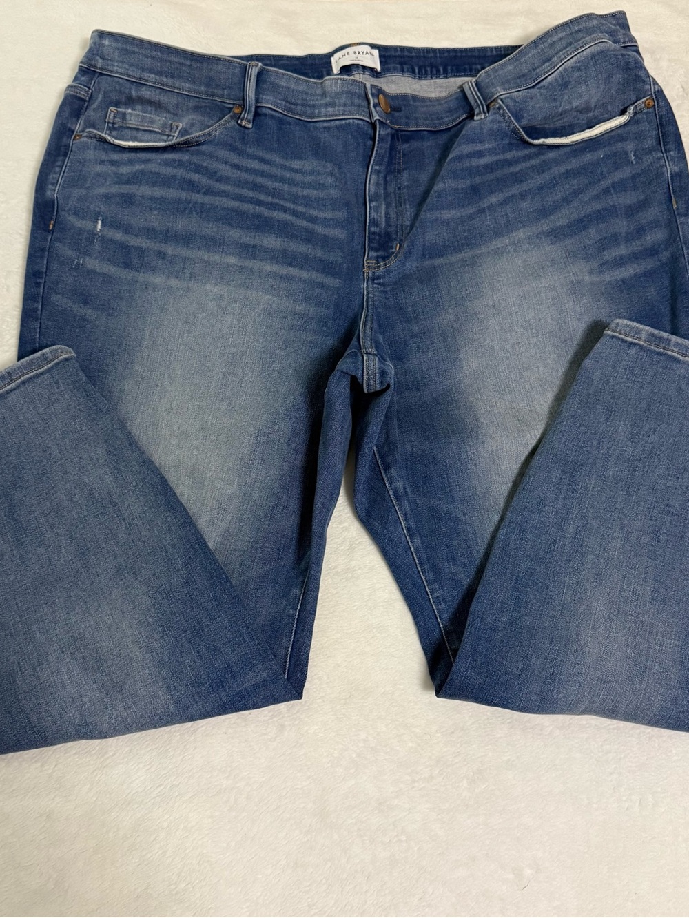 Lane Bryant Jeans Women’s 28 Signature Fit Mid Rise Skinny Distressed Stretch
